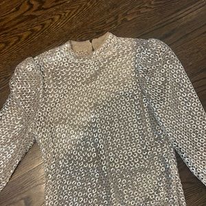 Camila Coelho Sparkling Holiday Top (Size Medium)